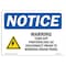Signmission OSHA Notice, 5" Height, Warning Turn Off Photovoltaic Sign With Symbol, 7" X 5", Landscape OS-NS-D-57-L-18932 - alternate 1